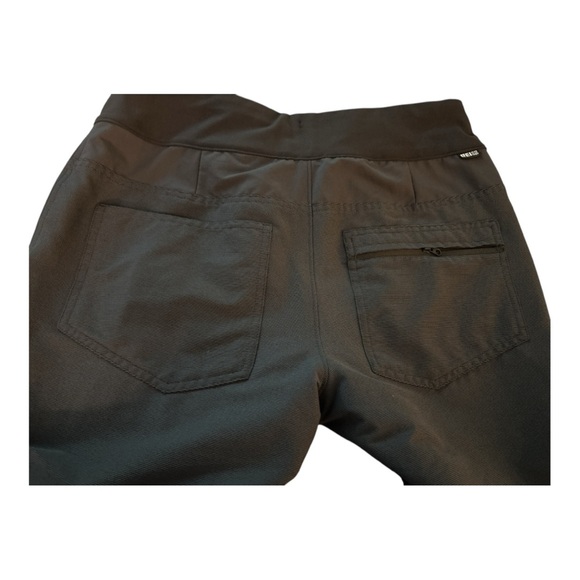 REI hiking pants, 10P, nylon fabric, full cut, pockets, army green. drawstring. - Picture 8 of 10